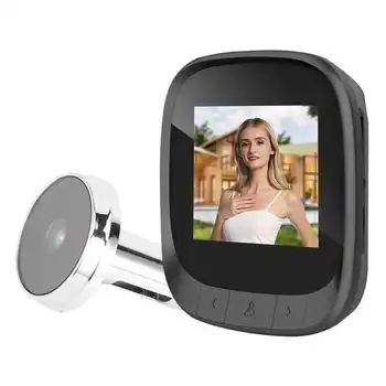 2.4 collu Smart Vizuālo Durvju Skatītāju Digitālo Video Peephole Drošības Acu Uzraudzības Fotokameras zibspuldzes