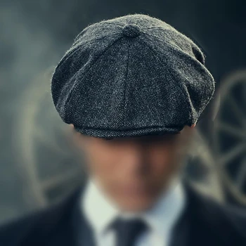 2022 Karstā Pārdošanas Peaky Acu Aizsegi, Cilvēks Tīras Kokvilnas Newsboy Cepuru Modes Retro Anīss Beretes Gleznotājs Cepuri Cilvēks Sievietēm