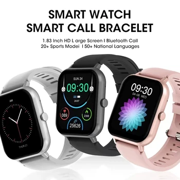 2023 Jaunu Smartwatch 1.83 collu Bluetooth Call100+ Sport Modeļiem Gps trajektorijas, Sirdsdarbības, Miega Monitora Gudri Skatīties Uz Vīriešiem Sievietēm