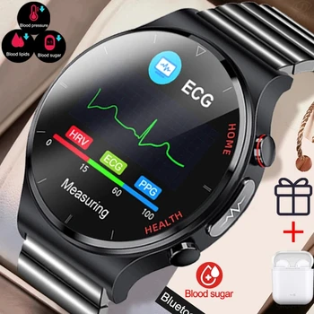 2023 NewBlood Cukura Termometrs Smart Skatīties Vīrieši Sangao Lāzera Veselības Sirdsdarbības Ātrums, asinsspiediens Skatīties IP68 Ūdensnecaurlaidīga Smartwatch
