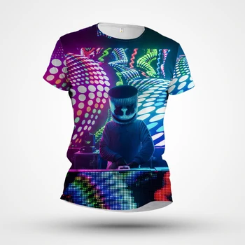 2023 Vasarā Jaunu Vīriešu T-krekls Pārrobežu Karstā Pārdošanas 3D Digitālā Druka Atdzist Īsām Piedurknēm Gadījuma Top Apaļu Kakla