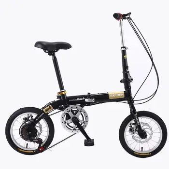 4-collu maināma ātruma viegli saliekamajiem velosipēdiem ar pārnēsājamo disku bremzes gaismas velosipēdu pieaugušo studentu dāvana zēns augstas markas