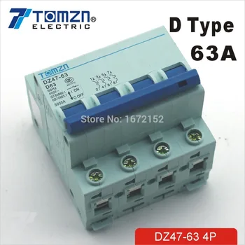 4P 63A 240V/415V Circuit breaker MCB C TIPA 4 STABI