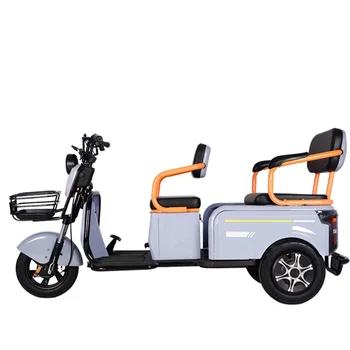500W Elektriskais Tricikls Veco Akumulatoru Transportlīdzekļa Pieaugušo Pikaps Un Nometiet Pie Bērnu Braukā Pārvadā Kravu Pasažieru