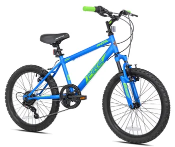 6-Ātrumu Boy ' s Mountain Bike, Zilā/Zaļā velosipēdi