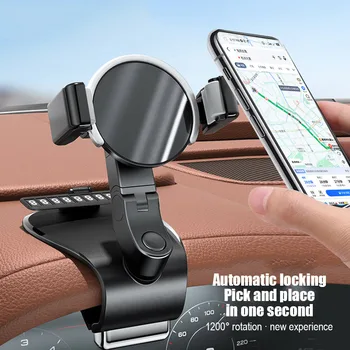 Auto brīvi rotējošo daudzfunkcionāls kronšteins navigācijas paneļa turētājs Snap-on automašīnas tālruņa turētājs navigācijas atbalstu armatūra