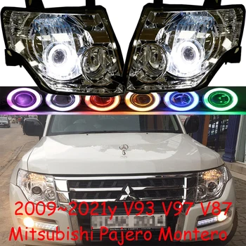 Auto bufera montero lukturis priekš Mitsubishi pajero lukturu V93 V97 V87 2009~2021y dienas gaitas lukturi, auto piederumi pajero dienas gaismas miglas