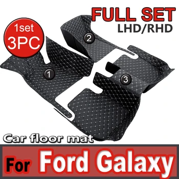 Automašīnas Grīdas Paklāji Ford Galaxy Mk IV 3 2016~2019 7seat Automašīnu Interjera Detaļu Ūdensizturīgu Grīdas Paklājs Auto Paklājs Pilns Komplekts, Auto Piederumi