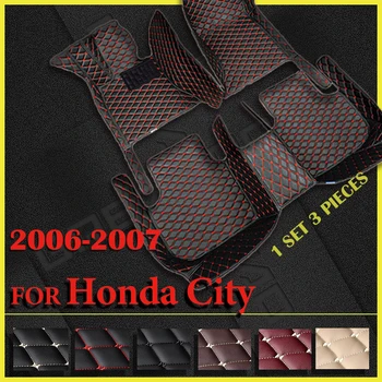 Automašīnas Grīdas Paklāji Honda City 2006 2007 Pasūtījuma Auto Pēdu Spilventiņi Auto Paklāju Segumu Interjera Aksesuāri