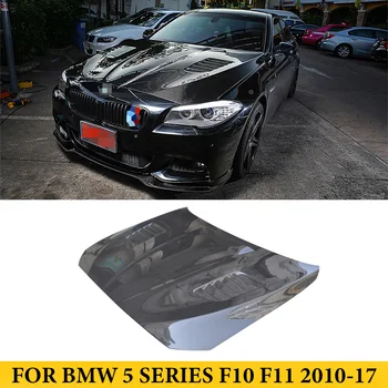 BMW 5 Series F10, F11, 2010-2017 Oglekļa Šķiedras Priekšējā Pārsega Motora Pārsega Vāka Auto Stils