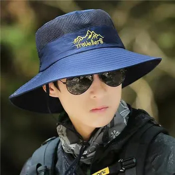 Cepuri vīriešu 2023 vasaras saulessargs zvejas cepuri brīvdabas alpīnisma saules cepuri lielām malām vasarā saules cepuri