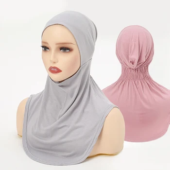 Cepurītes Sieviešu Turban Cepuri sakas Aptver Hijab Iekšējās Uzmavas Musulmaņu Underscarf Turbānus Klp Islāma Sievietēm, Plīvuru