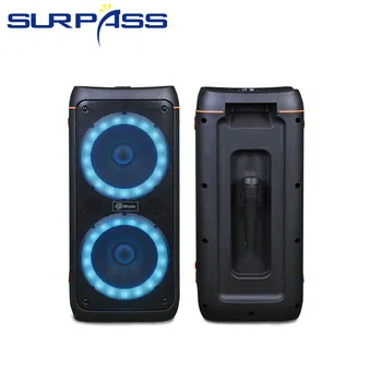 Dual 8inch lieljaudas Bluetooth Skaļruni Bezvadu Stereo Bass Subwoofer Skaļruņi Portatīvo Puse Karaoke Kolonnas Atbalsts FM Radio