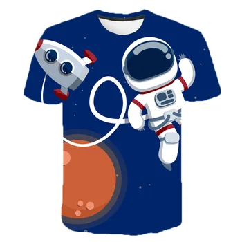 Forši, Smieklīgi Visuma Planētas Kosmosa Galaxy Astronauts 3D T kreklu apdruka Vīriešu Sieviešu Bērnu Mēness Print Star Sky Boy Meitene Modes Topi, t-veida