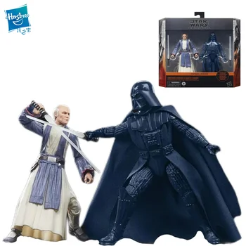 Hasbro Star Wars Melnā Sērija Obi-Wan Kenobi & Darth Vader Limited Edition Dubultā Kopumu 16CM Bērnu Rotaļlietas, Dāvanas Savākt Rotaļlietas