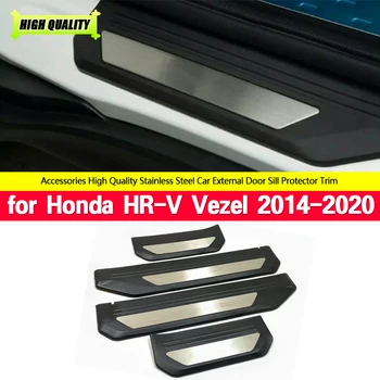 Honda HRV HR-V Vezel 2014. - 2020. Gada Auto Stils Pretnodiluma Plāksnes Durvis, Palodzes Aizsargs Sliekšņi Segtu Apdares Aizsargs Piederumi