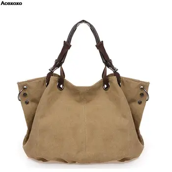 Jauno modes sieviešu soma vienkāršu gadījuma audekls maiss lielu rokassomu, slīpu pleca soma