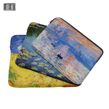 Jauns Eļļas Glezna Drukāt Klēpjdatora Soma Notebook Case Sleeve For Macbook Air, Pro Retro Mākslas Datora Pleca Portfelis Rokassomu Soma