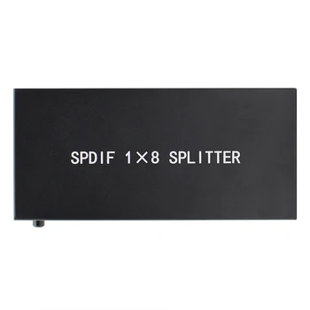 Jaunā Stila SPDIF/TOSLINK Digitālā Optiskā Audio Splitter 1x8 Audio Pastiprinātāju Amplificador Ar Strāvas Adapteri Bezmaksas Piegāde