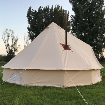 Kempings Bell telts ar PLĪTS, malkas Caurumu Bell Telts pārdošanai