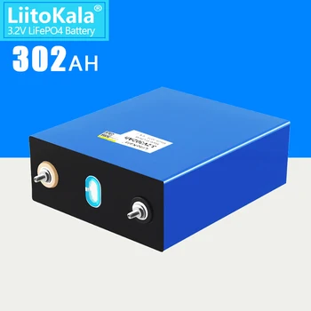 LiitoKala 3.2 V 302Ah Lifepo4 Baterijas 12V 310Ah DIY Saules Panelis Power Bank 24V 48V Kempings Uzlādējams Rezerves Akumulatoru Ar Busbar