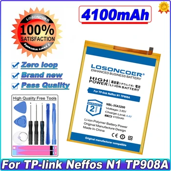 LOSONCOER 4100mAh NBL-35A3200 Mobilā Tālruņa Akumulators TP-link Neffos N1 TP908A Baterijas