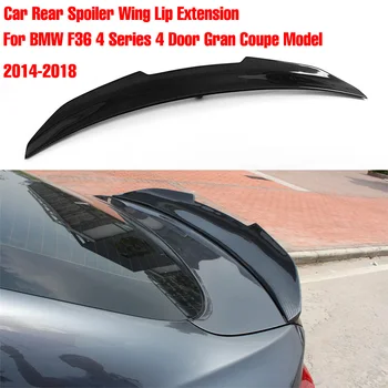 Nekustamā Oglekļa Šķiedras Auto Spārns Aizmugurējais Spoileris Lūpa Paplašinājumu BMW F36 4, Sērija 4 Durvju Gran Coupe Modeli 2014-2018 Aizmugures Boot Ārējie Lūpu