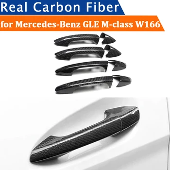 Par Mercedes-Benz GLE M-Klases W166 2012-2018 Auto Piederumi Nekustamā Oglekļa Durvju Roktura Vāciņš Rāmja Uzlīme ārējās Apdares Bodykit