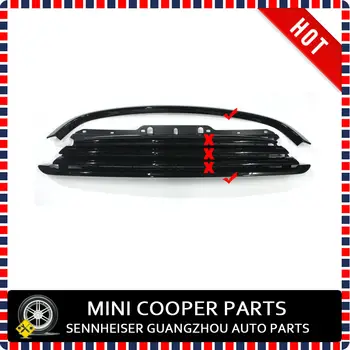 Pavisam Jauna ABS Plastmasas Melnā Krāsā Cooper Modeļa Augšu un Apakšējo Priekšējo Resti Apdares mini cooper R56 R55 R57 R58 R59 (2gab/komplekts)