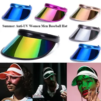 Plastmasas Caurspīdīgs Sporta Piederumi Tukšs Top Velosipēdu Saules Cepure Anti-UV Saulessargs Vasaras Cepure Beisbola Hat Visor Vāciņi