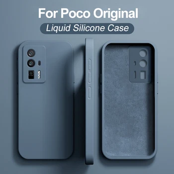 Poco F5 Pro Gadījumā, Šķidro Silikonu Kameras Objektīva Aizsargs Telefonu Gadījumos Par Xiaomi Poco F5 PocoF5 Poco F 5 Pro F5Pro Mīksto Aizmugurējo Vāciņu
