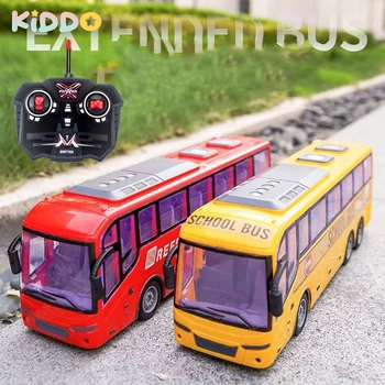 RC Autobusu Rotaļlietas Bērniem Rotaļlietas RC Auto, Autobusu Modelis, Pilsētas Autobusu Transportlīdzekļa Bezvadu Tūristu Autobusu Radio vadāmo Automašīnu Rotaļlieta Dāvana Meitenēm maziem bērniem