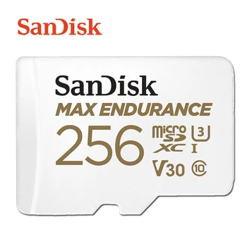 SanDisk MAX IZTURĪBU, Micro SD Kartes 32GB 64GB, 128GB un 256 gb ātrgaitas Lasīšanas un Rakstīšanas Video Novērošanas U3 V30 4K Drones