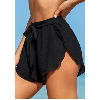 Sieviešu Coverups Beachwear Bikses Bikini Wrap Sieviešu Bikses Cover Up Peldkostīmi Peldvietu Sarong Pareo Brīvdienu Peldkostīmu, Seksīgi Šorti