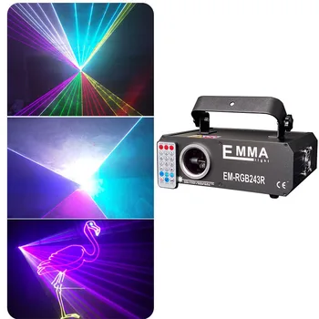 Tālvadības pults Bluetooth Compatiable ILDA DMX Animācija Galvo RGB Krāsu Lāzera Projektoru Mūzika Disco Party DJ Skatuves Apgaismojums