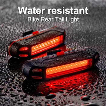 Velosipēds Astes Gaismas USB Lādējamu Ūdensizturīgs Ultra Spilgti Velosipēdu LED Aizmugurējās Lampas Ceļu MTB Ķiveres Viegli Uzstādīt Drošības