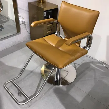 Vintage Stils Krēslu Frizētava Salons Rotējošo Profesionālās Grozāmos Krēslu Pedikīrs Kāju Sillon Pedicura Salons Mēbeles LJ50BC