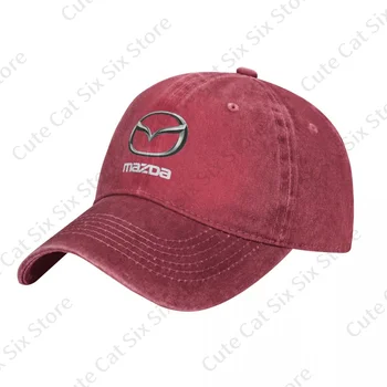 Vīrieši un Sievietes Vintage Mazda Beisbola Kovboju Cepure, Cepures Regulējams Gadījuma Kokvilnas Saules Cepures Unisex Sejsegu Cepures