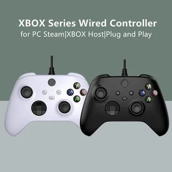 Xbox Sērijas X S Vadu Kontrolieris Konsoles Tvaika PC ar Austiņu Ligzdu Gamepad Xbox Viens/Slim Uzņēmējas