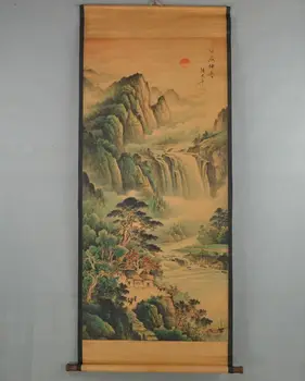 Ķīnas Veco, Antīko Puses glezniecības ritiniet Līdz ZHANGDAQIAN Ainavu sienas māksla